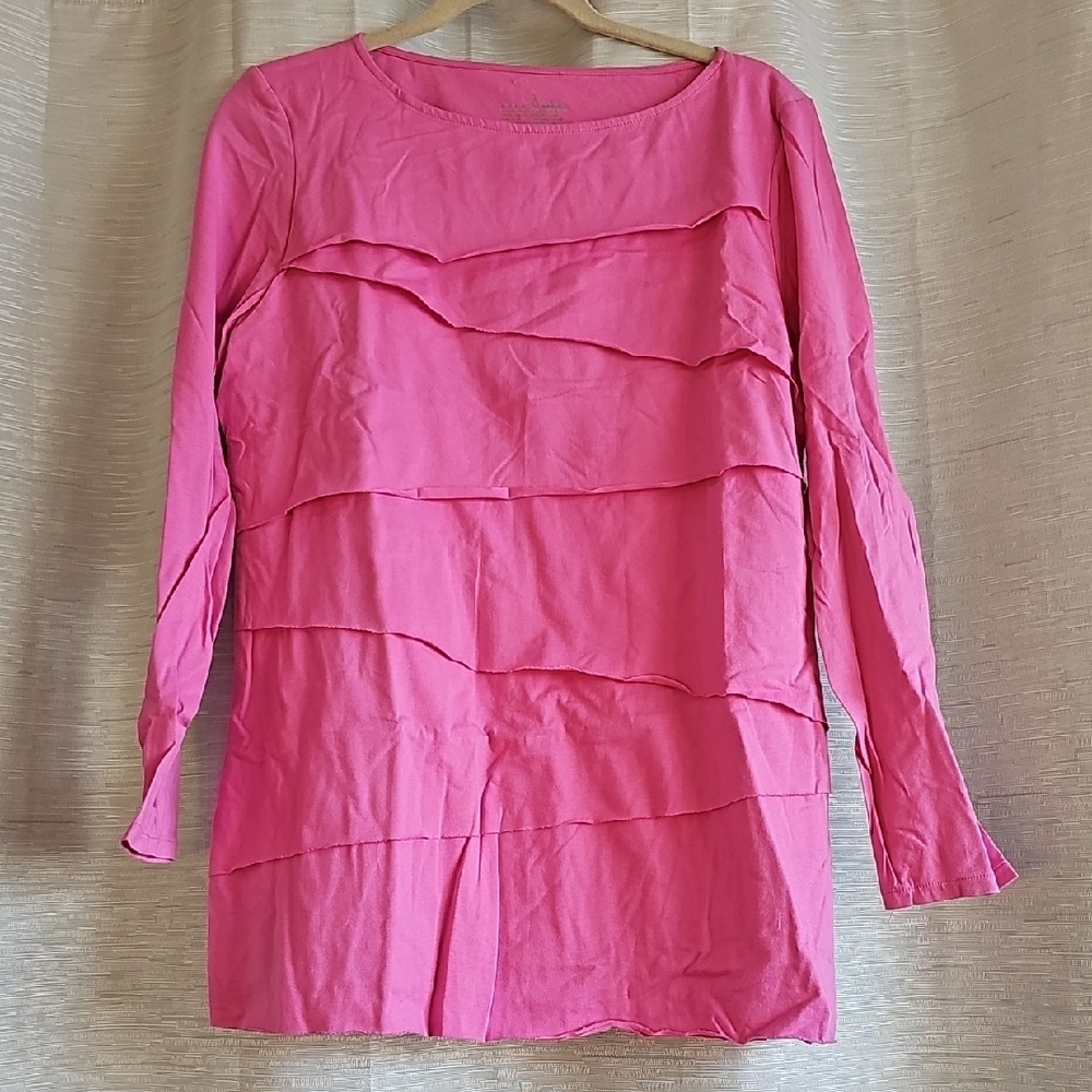 Neon Buddha Pink Layered Women's Top